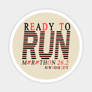 marathon 26.2/2019 (ready to run marathon 26.2 new york city) Magnet